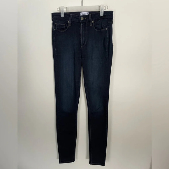 PAIGE Hoxton Ultra Skinny Jeans in Lana Dark Wash Denim - Picture 3 of 9